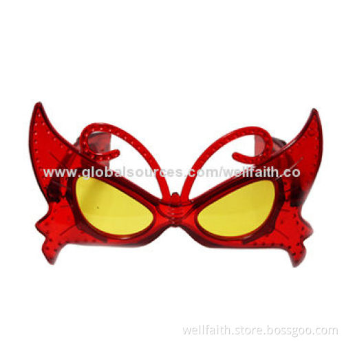 Charming Butterfly-shaped LED Lighting Glasses for Halloween with CE and RoHS Marks